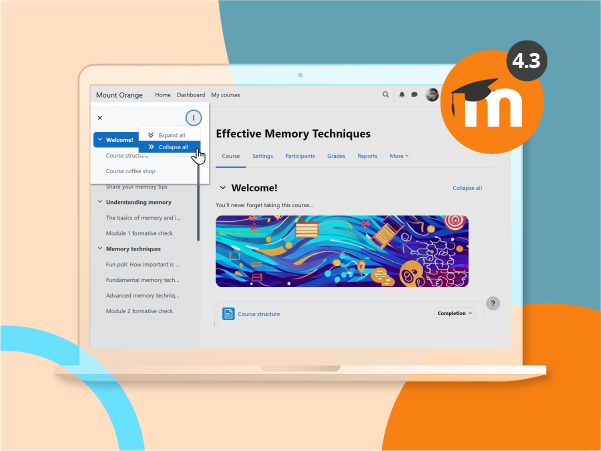 Moodle LMS 4.3 – A leap forward in user experience and efficiency Image