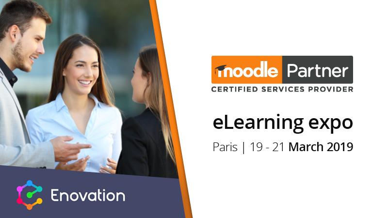 Find out more about Moodle with our Moodle Partner, Enovation, at eLearning expo Image