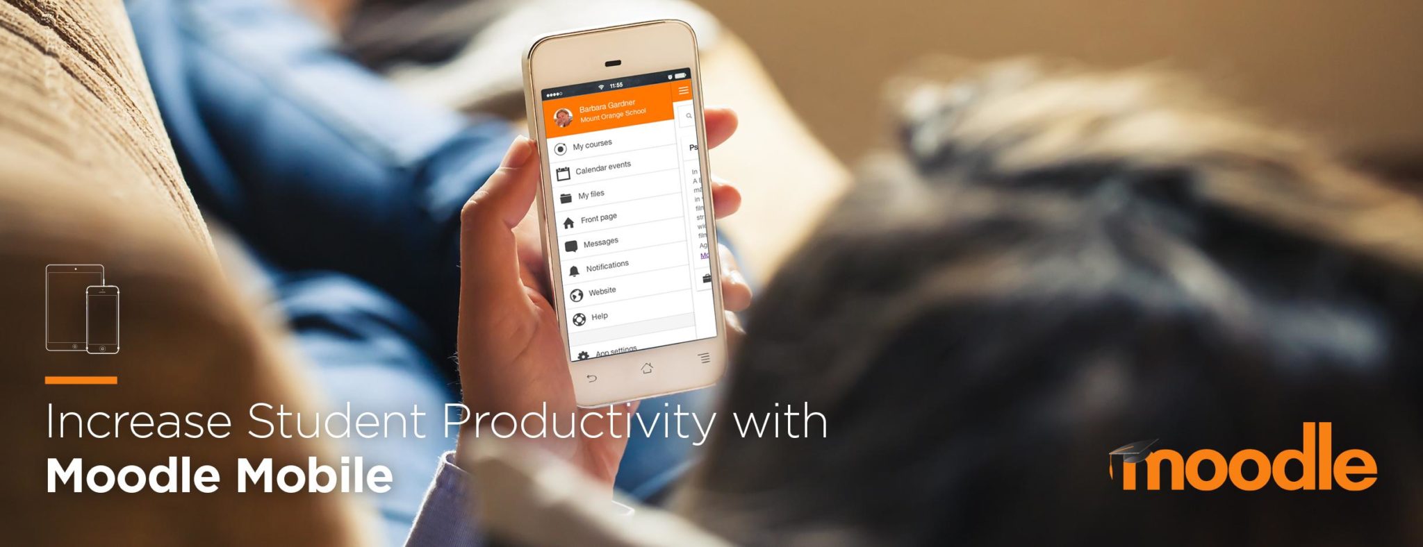 Augmentez la productivité des étudiants avec Moodle Mobile Image