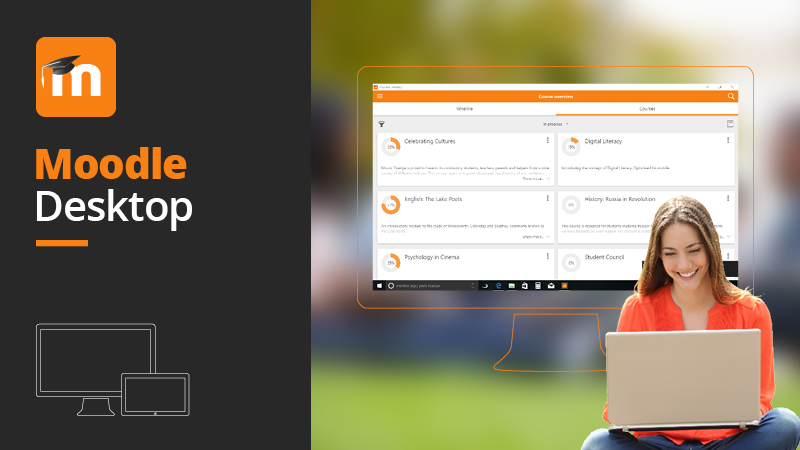 Introducing Moodle Desktop! Now available for download in the Windows Store. Image