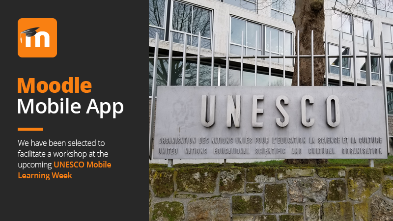 Moodle Mobile beim UNESCO-Bild
