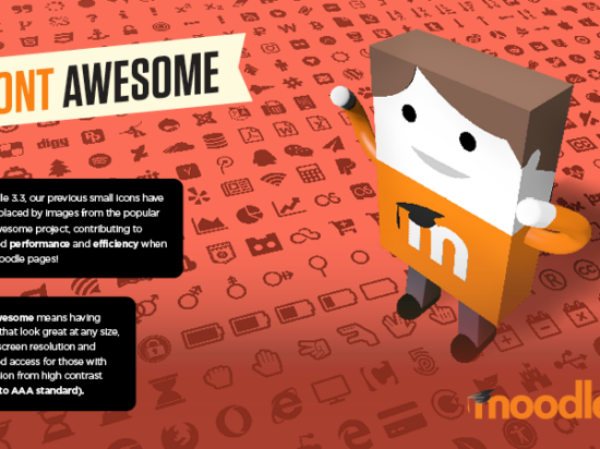 Le icone popolari e accessibili di Moodle 3.3 migliorano l'aspetto e velocizzano il lavoro! Immagine