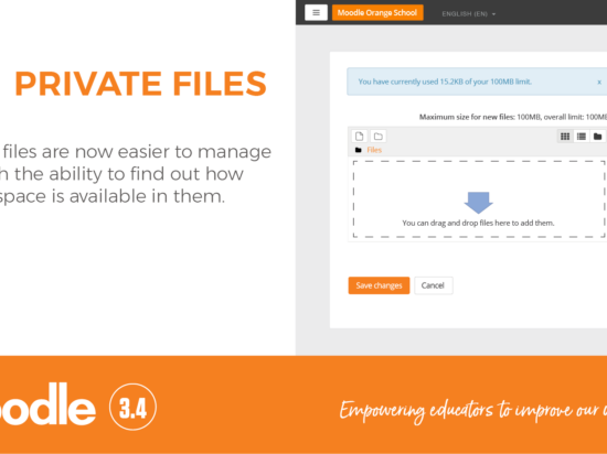 Gérez mieux vos fichiers privés dans Moodle 3.4. Image