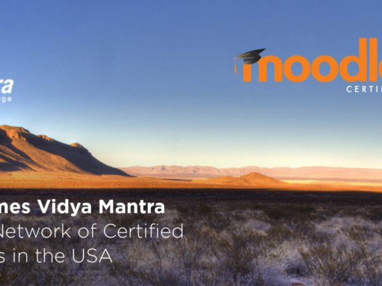 Moodle da la bienvenida a Vidya Mantra como proveedor de servicios certificado en los EE. UU. Imagen