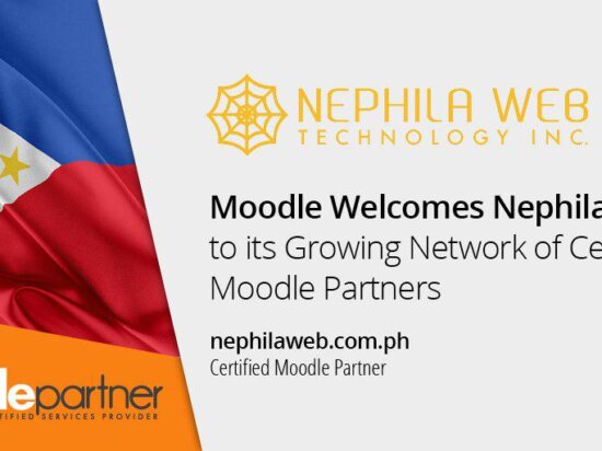 Moodle accueille Nephila Web Technology en tant que nouveau partenaire certifié Moodle pour l'image des Philippines