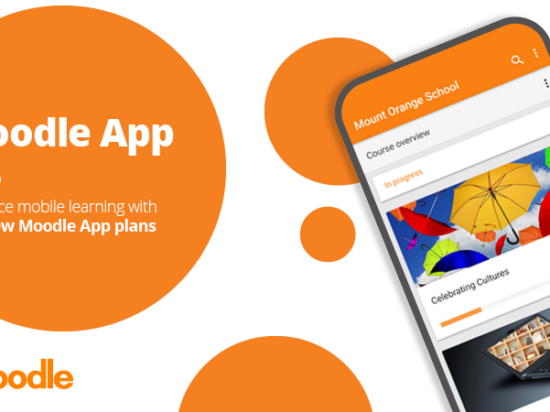 Melhore o aprendizado móvel com nossos novos planos de aplicativos Moodle Image
