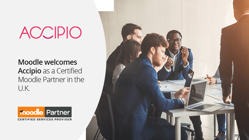 Moodle services continues to strengthen in the UK as award winning Accipio joins the network as a Certified Moodle Partner Image
