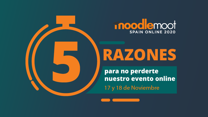 5 ragioni per non perdere il MoodleMoot Spain Online 2020 Immagine