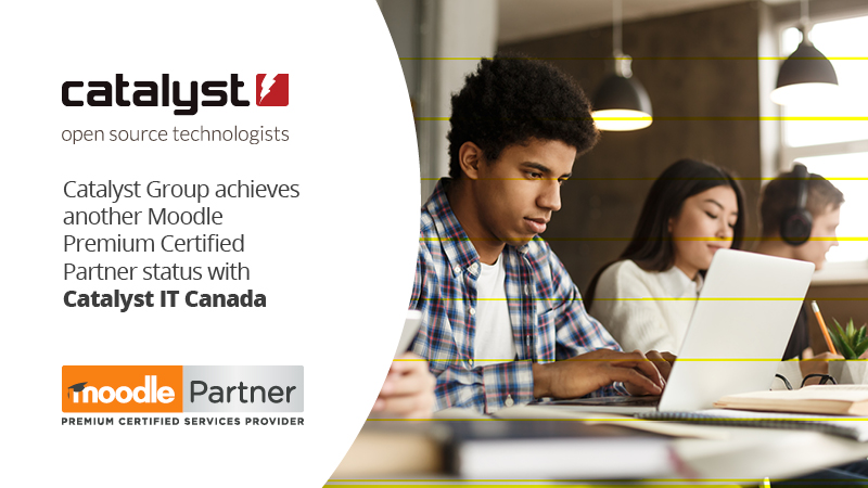 Le groupe Catalyst obtient un autre statut de partenaire certifié Moodle Premium avec Catalyst IT Canada Image