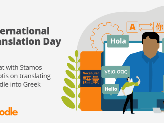 Traduzindo o Moodle para o grego: um bate-papo com Stamos Spiliotis no Dia Internacional da Tradução Imagem