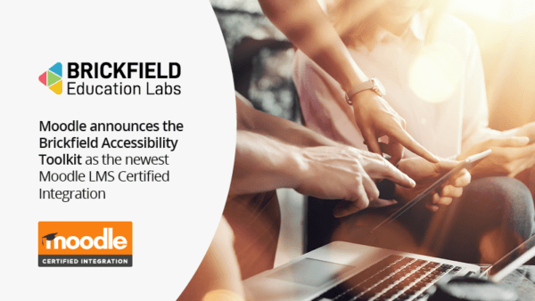 Moodle announces the Brickfield Accessibility Toolkit as the newest Moodle LMS Certified Integration