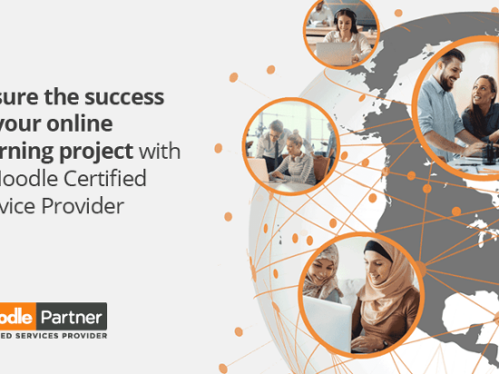 Assicuratevi il successo del vostro progetto di apprendimento online con l'immagine di un partner certificato Moodle.
