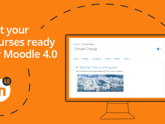 ¡Ordene su curso de Moodle y prepárese para el lanzamiento de Moodle 4.0! Imagen