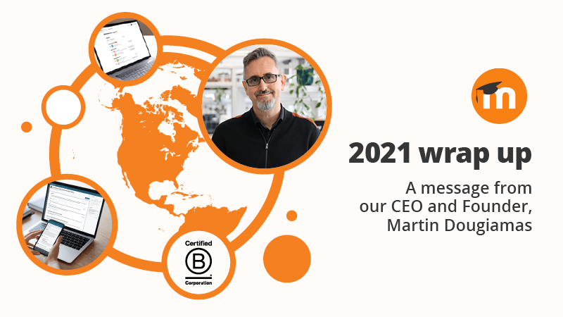 Un mensaje de nuestro CEO y fundador, Martin Dougiamas – Imagen de cierre de 2021