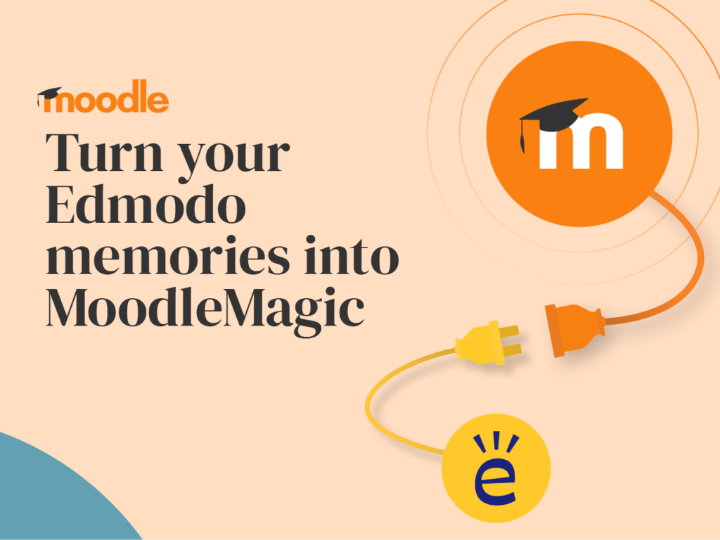 Turn your Edmodo memories into Moodle Magic graphic illustration