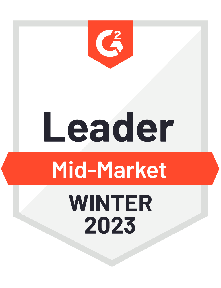 Leader – Moodle LMS – Leader quadrante G2 Mid-Market Grid® Report Inverno 2023 Immagine