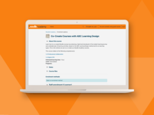 Moodle Academy Co-Create courses with ABC Learning Design