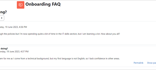 Moodle Workplace Onboarding Forum Image