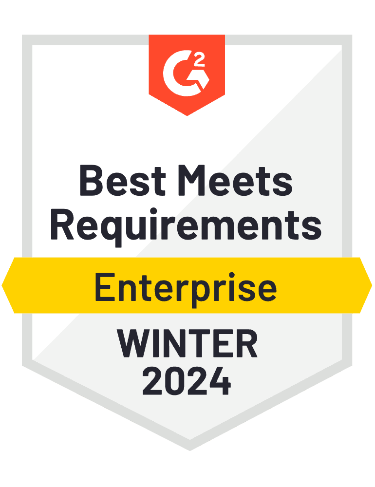 G2 2024 Winter Best Meets Requirements Image d'entreprise