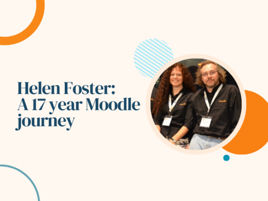 Helen Foster comemora 17 anos como parte da comunidade do QG do Moodle Imagem