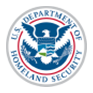 Logotipo gubernamental "Departamento de Seguridad Nacional de EE.UU.