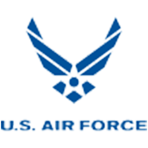 Logotipo do governo 'U.S. Air Force' (Força Aérea dos EUA)