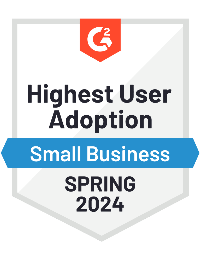 G2 Spring 2024 Highest User Adoption Image