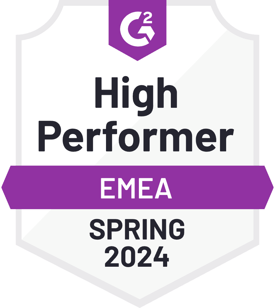 G2 Spring 2024 High Performer EMEA Imagen