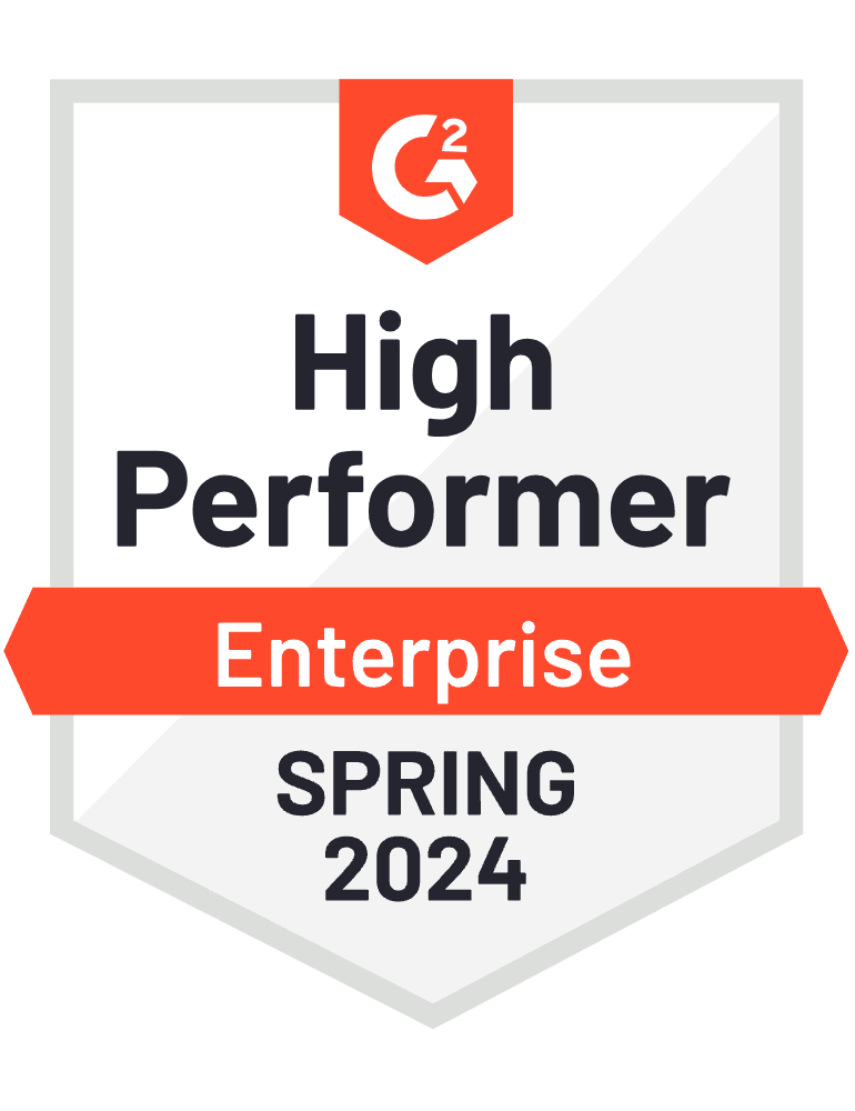 Imagem corporativa de alto desempenho do G2 Spring 2024