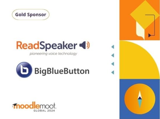 ¡BigBlueButton y ReadSpeaker se unen a MoodleMoot Global 2024 como patrocinadores de oro! Imagen