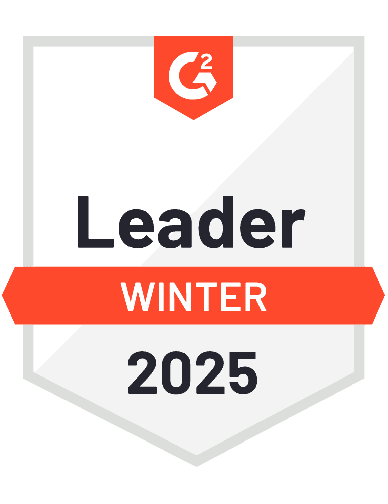 G2 Inverno 2025 Distintivo Sistemi di apprendimento e gestione aziendale Leader Immagine di leader