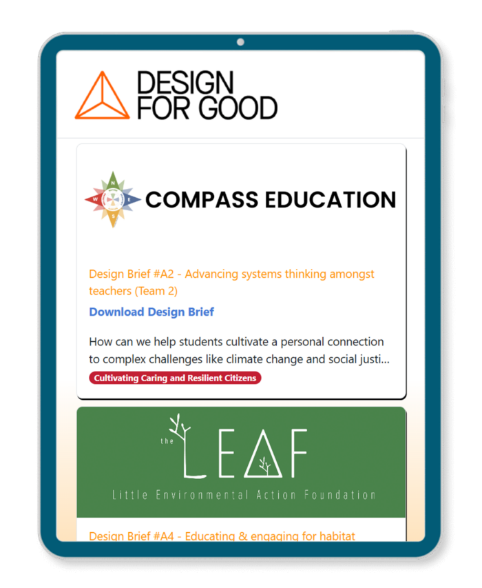 Cruscotto Design for Good.