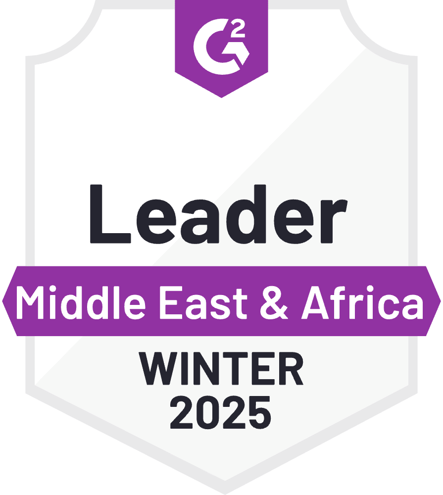 G2 Winter 2025 Badge Sistema di gestione dell'apprendimento (LMS) Leader Medio Oriente e Africa Leader Immagine