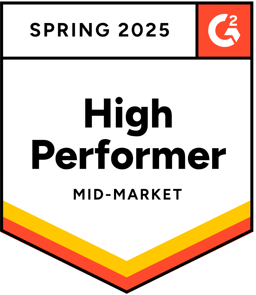 G2 Spring 2025 High Performer - Immagine del mercato medio