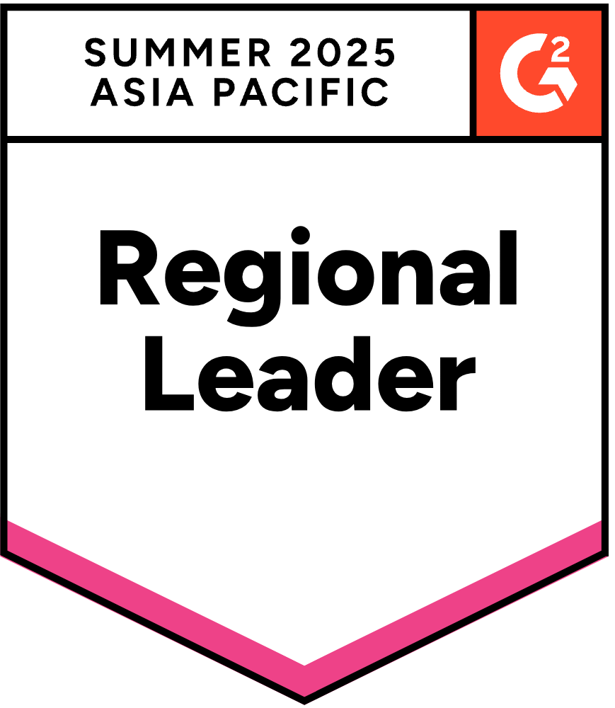 G2 Summer 2025 Leader dei sistemi di gestione dell'apprendimento (LMS) Asia-Pacifico Leader Immagine