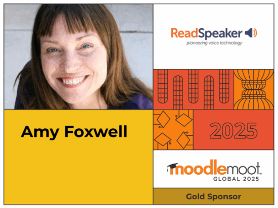 Who’s presenting at MoodleMoot Global 2025? Meet Amy Foxwell from ReadSpeaker Image
