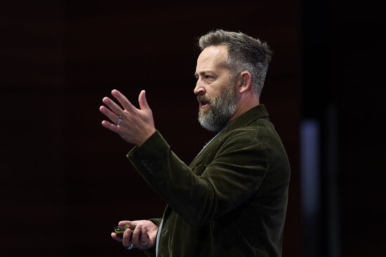 Scott Anderberg, CEO do Moodle, no MoodleMoot Global 2025 Imagem