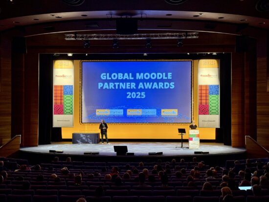 The winners were announced at MoodleMoot Global 2025.  Image