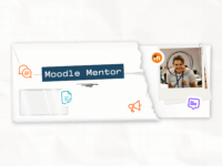 Moodle Mentor blog header - words 'Moodle Mentor' on an abstract depiction of an envelope