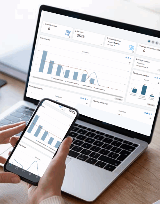 A completely customisable Moodle integration for enhanced reporting
 Image