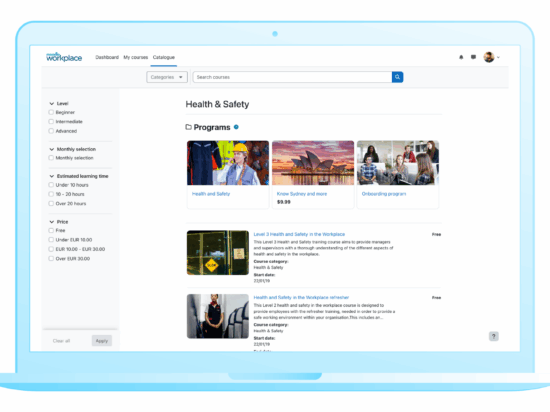 A Program in Moodle Workplace Image