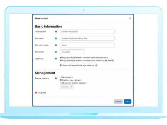 Adding a new tenant Image